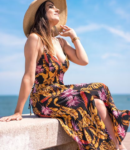 Maxi dresses for beach vacation